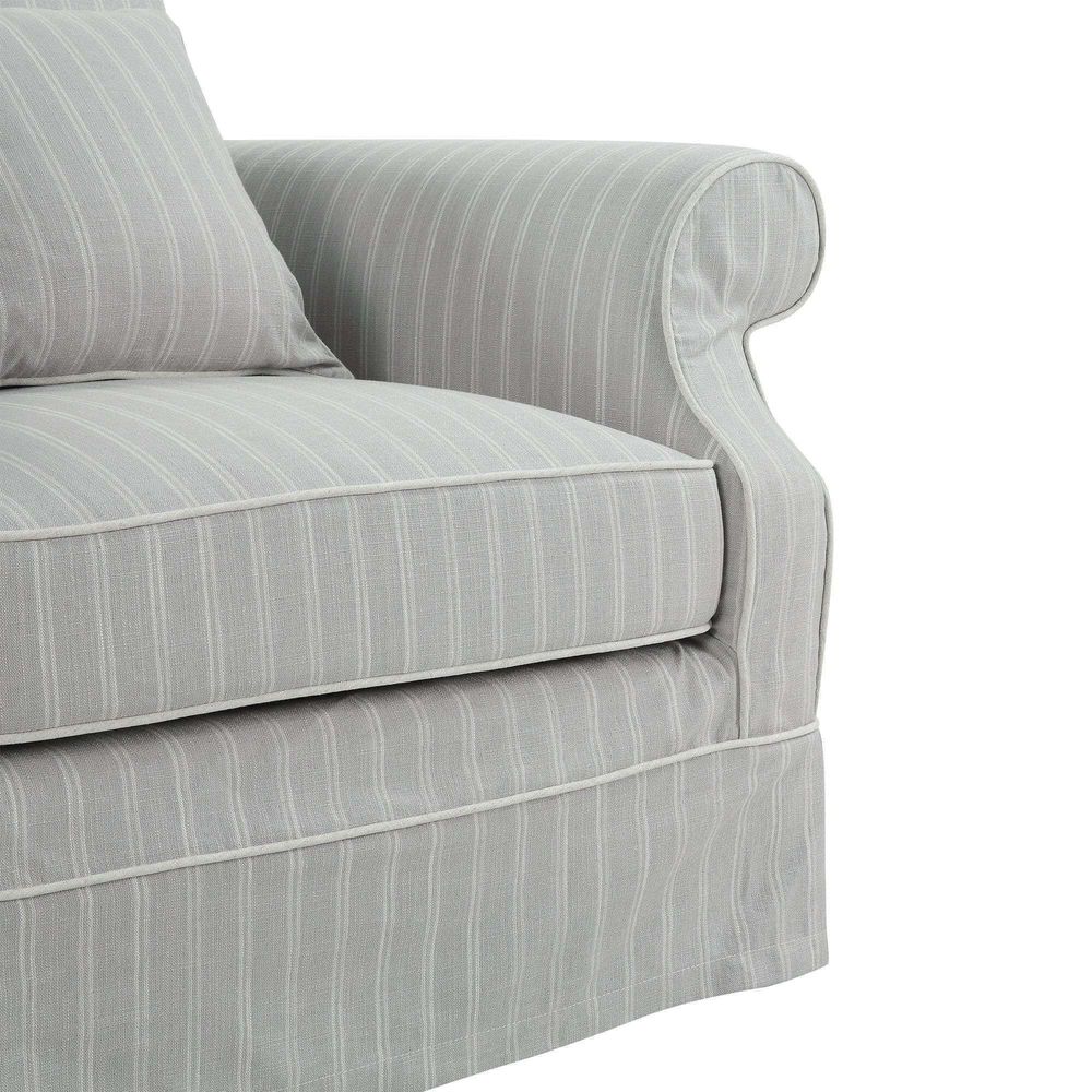 Slip Cover Only - Avalon Hamptons Armchair Cloud Stripe