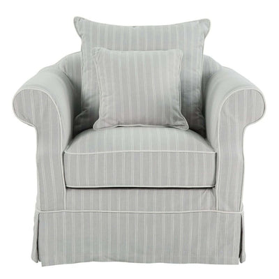 Slip Cover Only - Avalon Hamptons Armchair Cloud Stripe