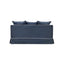 Slip Cover Only - Noosa Hamptons 2 Seat Sofa Navy W/White Piping
