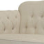 Vaucluse 3 Seat Hamptons Buttoned Sofa Beige Linen Blend