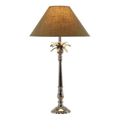 Nickel Pineapple Lamp 40/16" Natural 16" Natural Sha