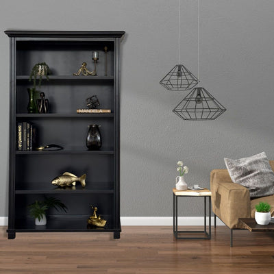 Sorrento 180cm Bookshelf Black