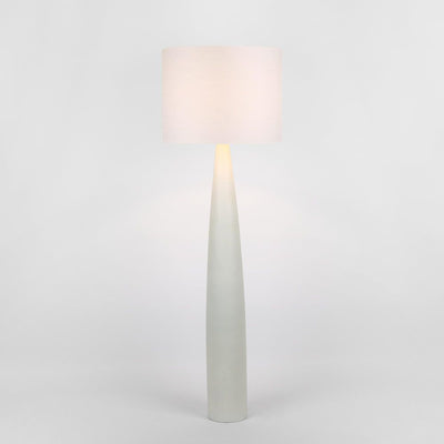 Samson Floor Lamp Base White with Shade White