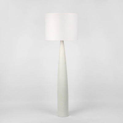 Samson Floor Lamp Base White with Shade White