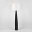 Samson Floor Lamp Black Base with White Shade