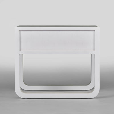 Norma Bedside Table White