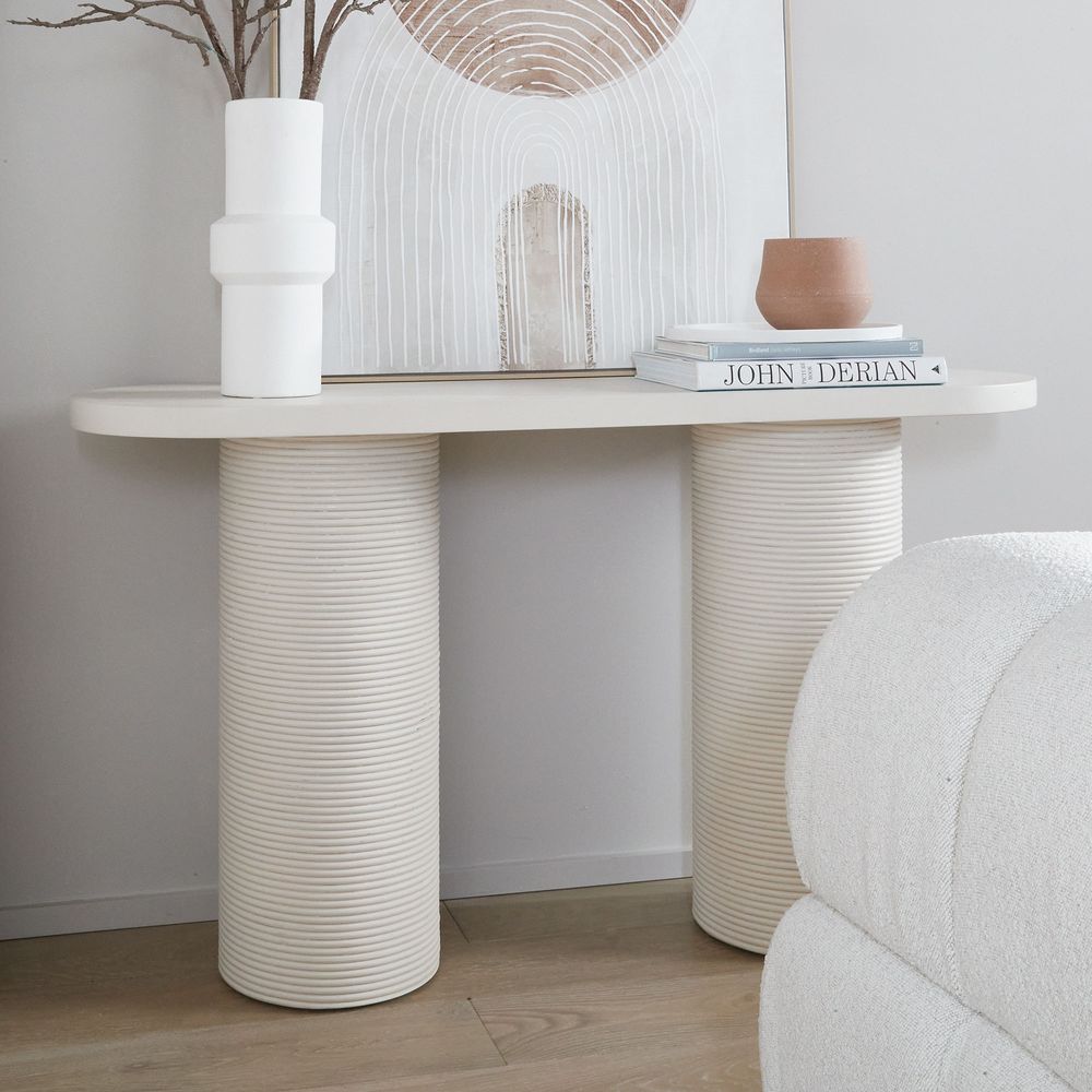 Letitia Console Table Ecru