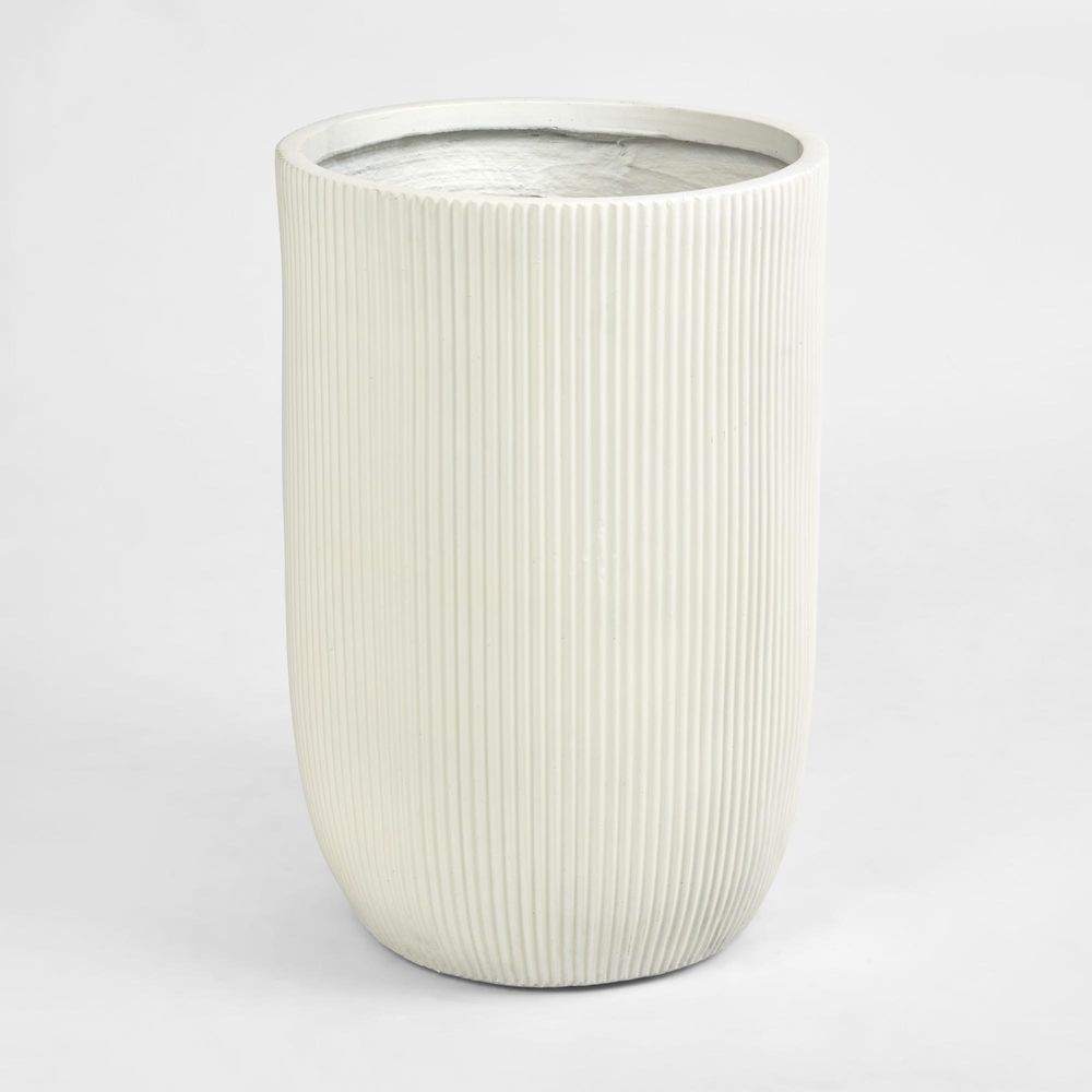 Zagg Tall Planters Set of Two White