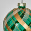 Burr Tartan Glass Baubles (Set of 6)