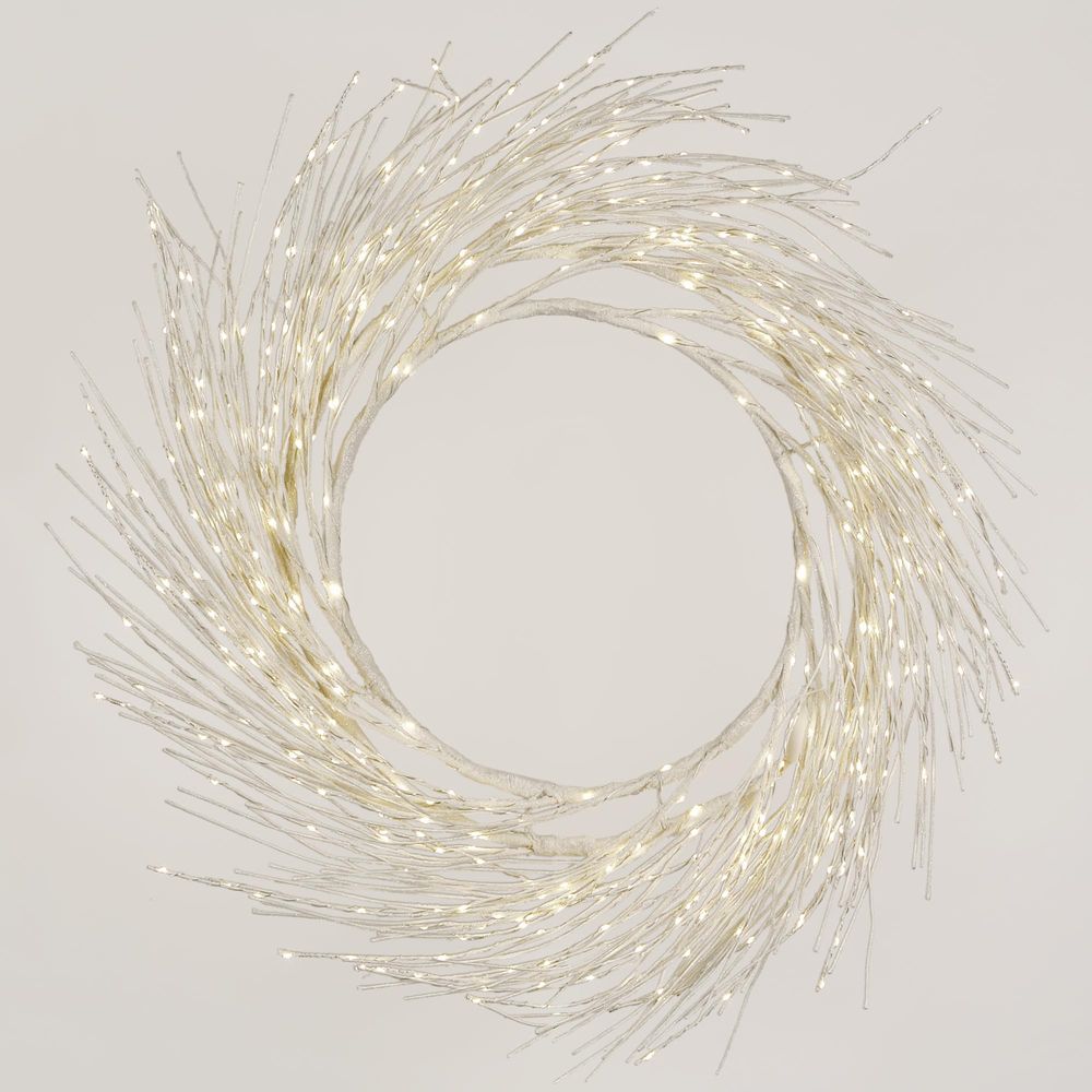 Starry White Wreath 100cm With 517LED