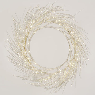 Starry White Wreath 100cm With 517LED