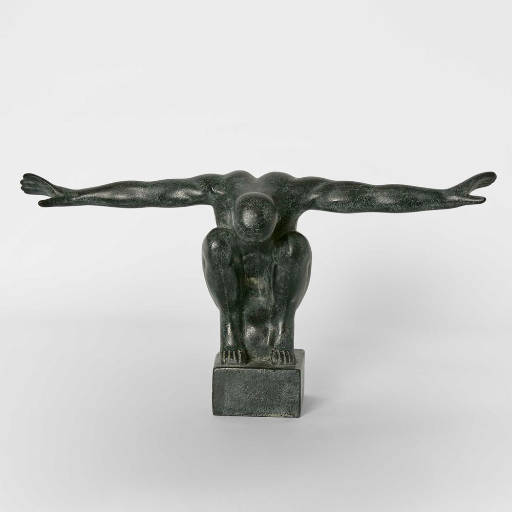 Bethem Man Sculpture Black