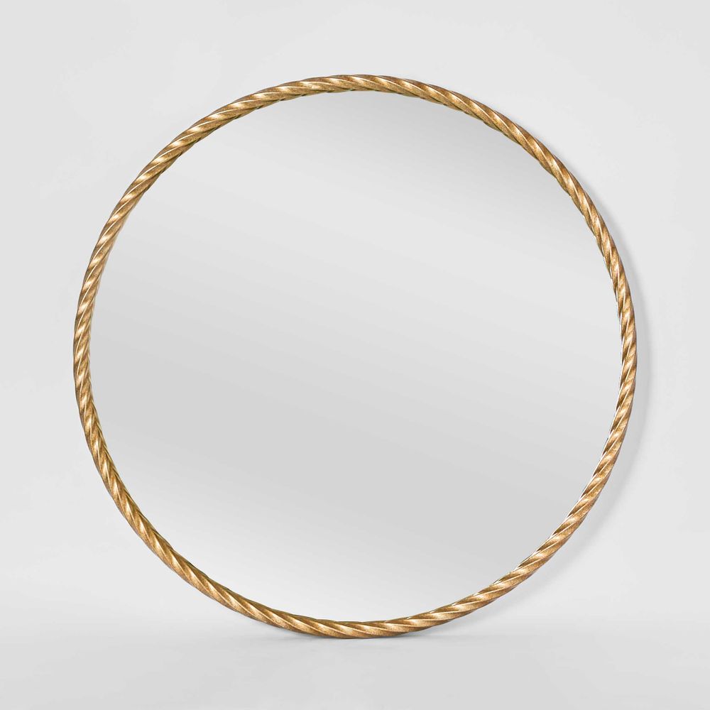 Palais Round Mirror Small Gold