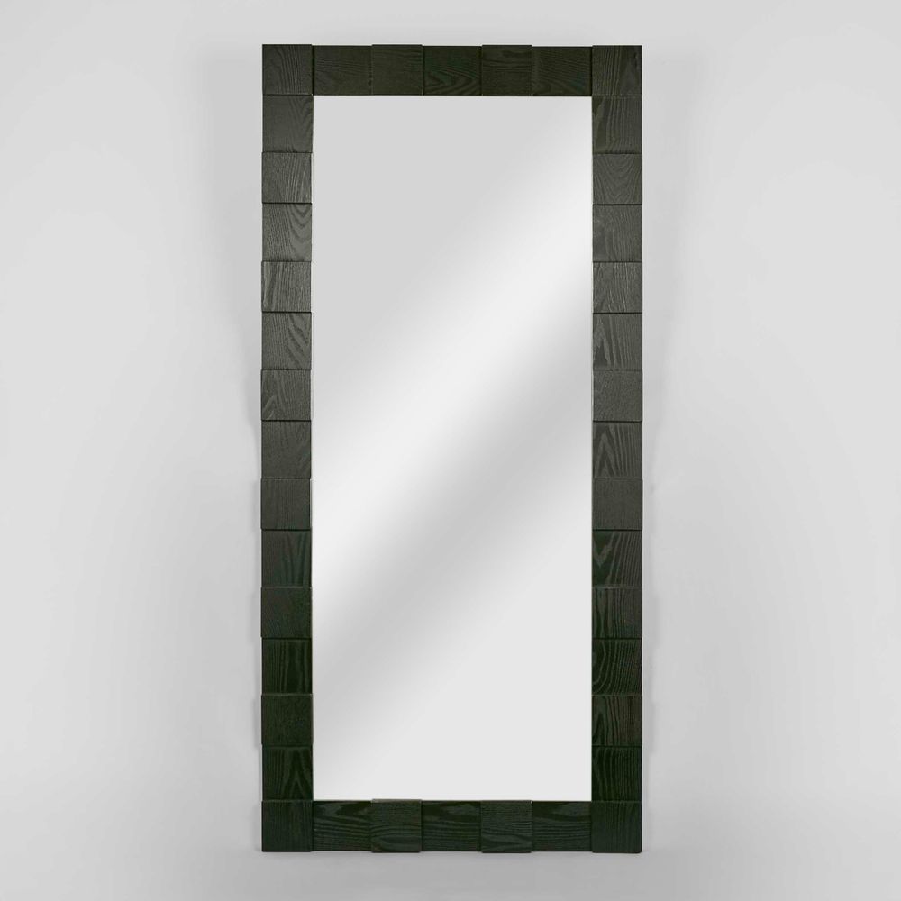 Monument Floor Mirror Black