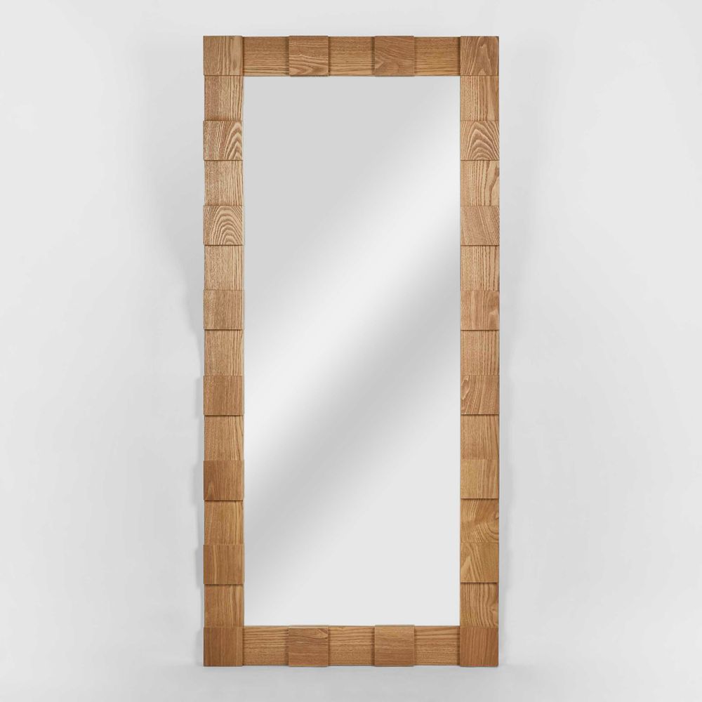 Monument Floor Mirror Oak