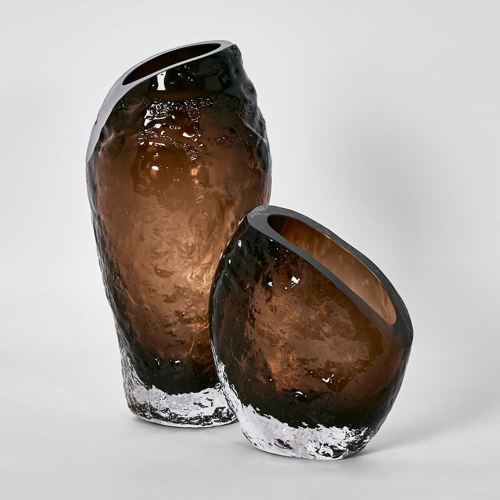 Rook Vase Large Amber