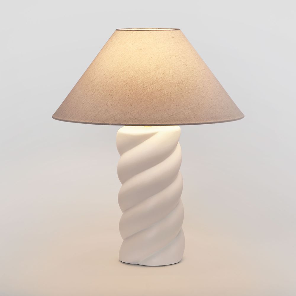 Twist Column Lamp & Shade