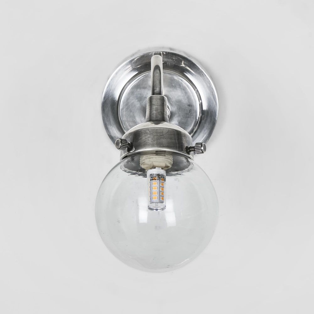 Beacon Outdoor Wall Lamp Antique Silver