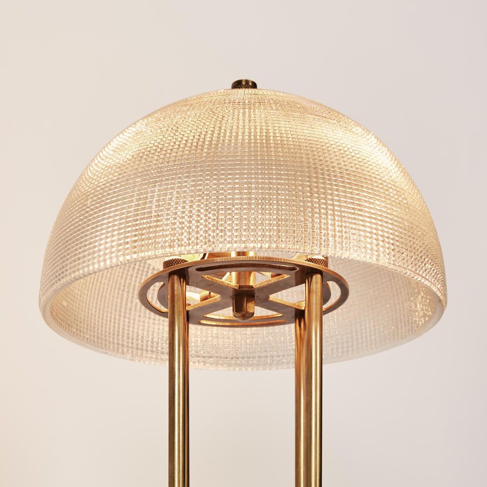 Victor Table Lamp With Textured Glass