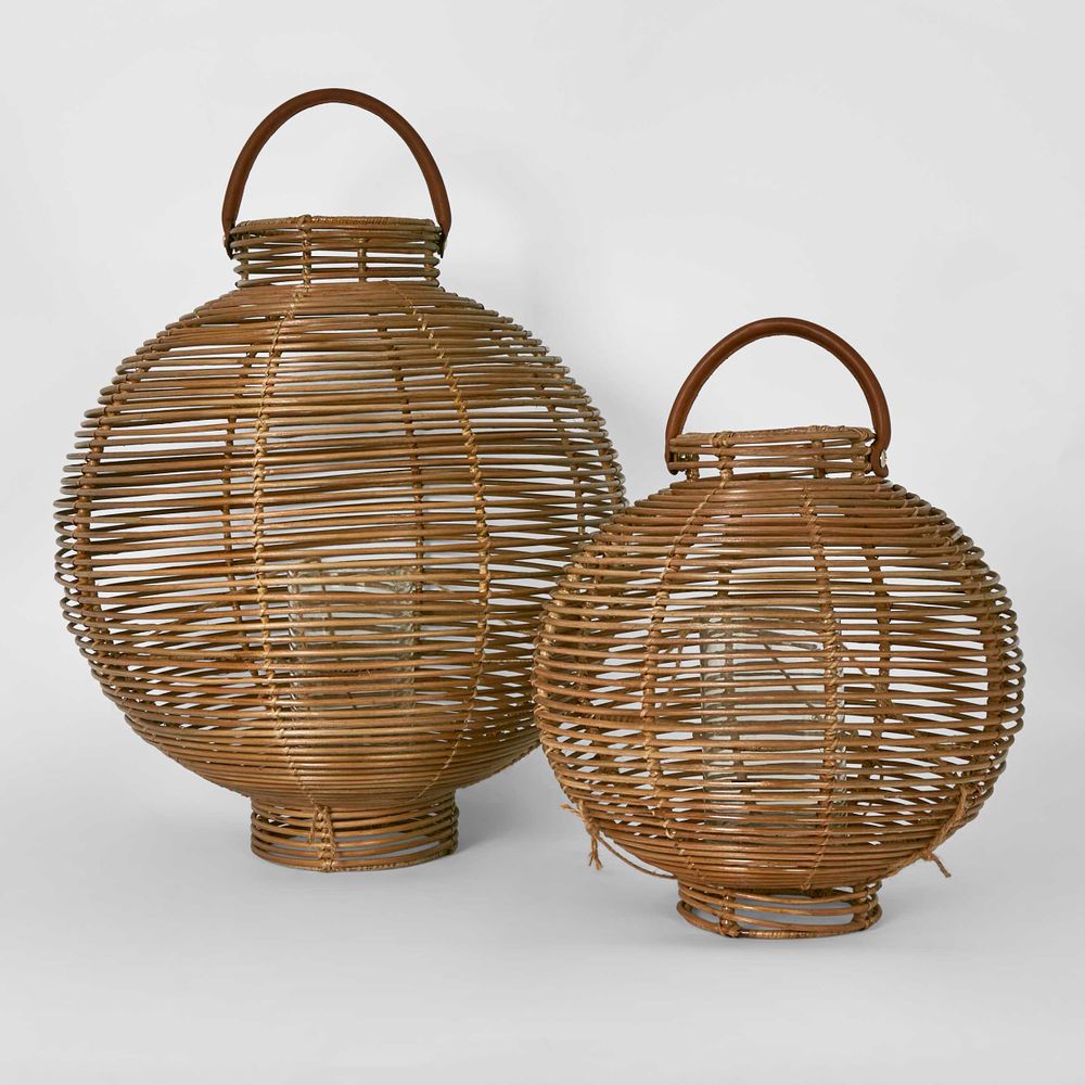 Eva Rattan Lantern Large