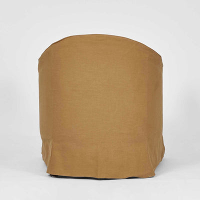 Ville Armchair Slip Cover Linen Nutmeg