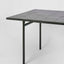 Sheffield Iron/Tiled Outdoor Dining Table Black