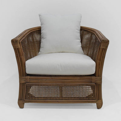 Cayman Armchair Rattan Cream Cushion