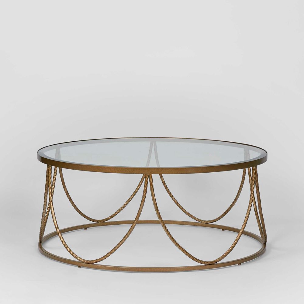 Palais Round Coffee Table Gold