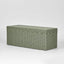 Belle Rattan Storage Bench Green