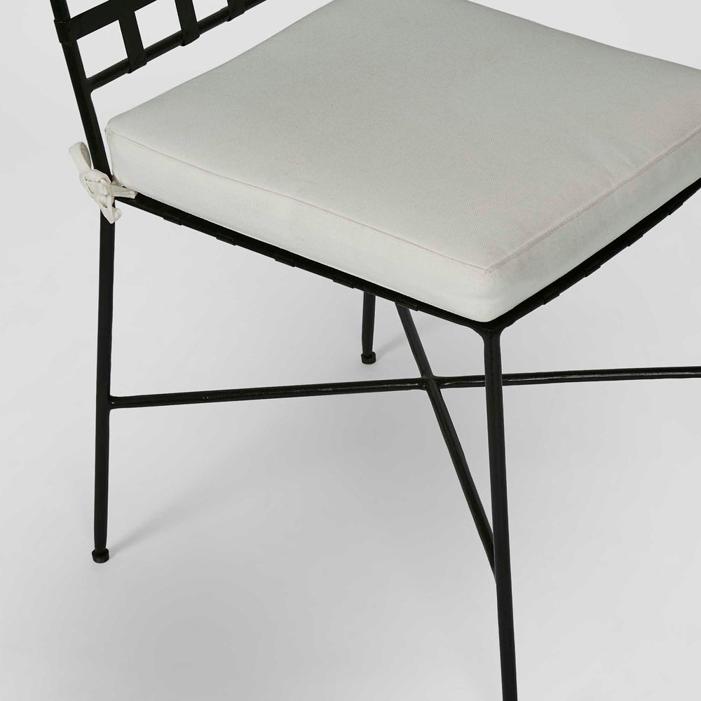 Sheffield Iron Dining Chair with cushion -Outdoor