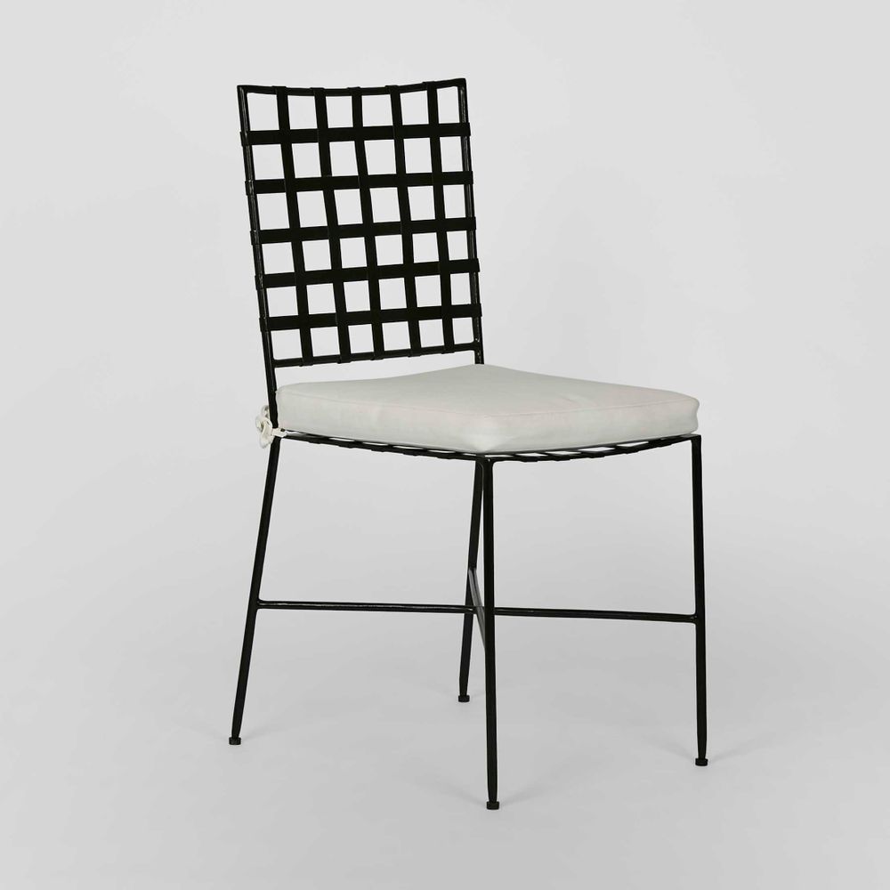 Sheffield Iron Dining Chair with cushion -Outdoor