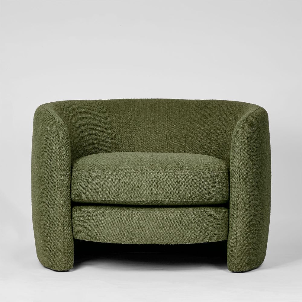 Cora Chair Olive Boucle