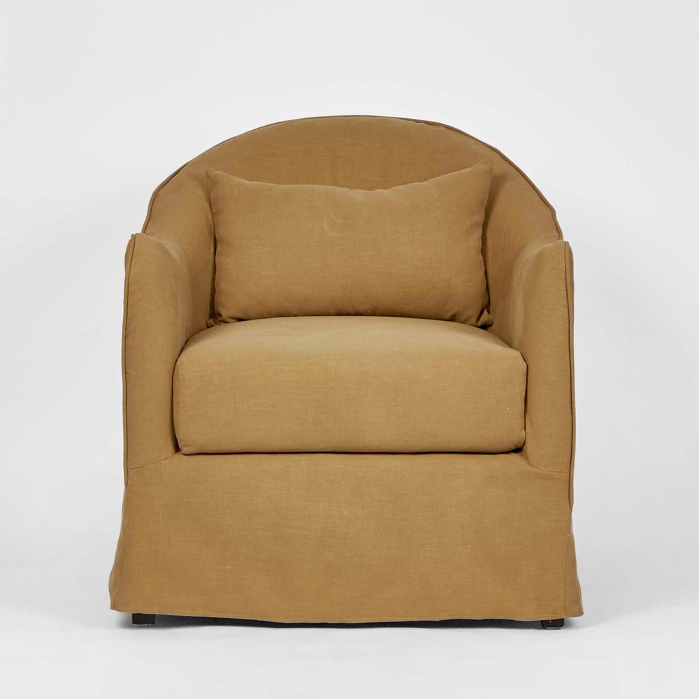 Ville Armchair with Nutmeg Slip Cover