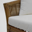 Cayman 2 Seat Rattan Sofa Cream Cushion