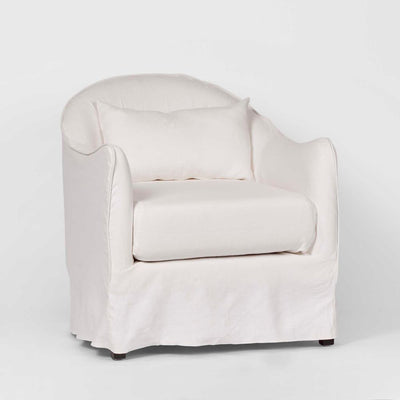 Ville Armchair with White Slip Cover