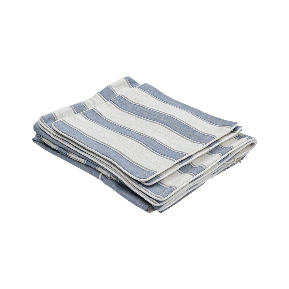 Slip Cover Only - Noosa Hamptons 2.5 Seat Sofa Blue Sky Stripe