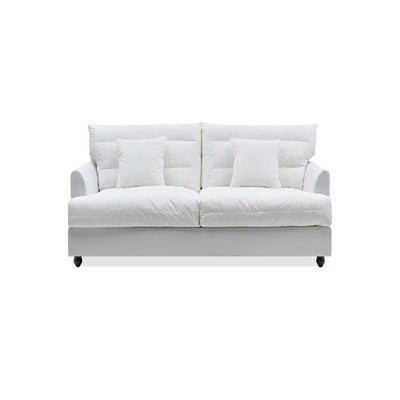 Slip Cover Only - Byron Hamptons 3 Seat Sofa Natural W/White Piping