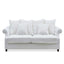 Slip Cover Only - Avalon Hamptons 3 Seat Sofa Natural W/White Piping