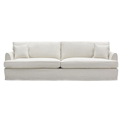 Slip Cover Only - Clovelly Hamptons 4 Seat Sofa Ivory