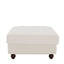 Slip Cover Only - Noosa Hamptons Ottoman Natural Stripe