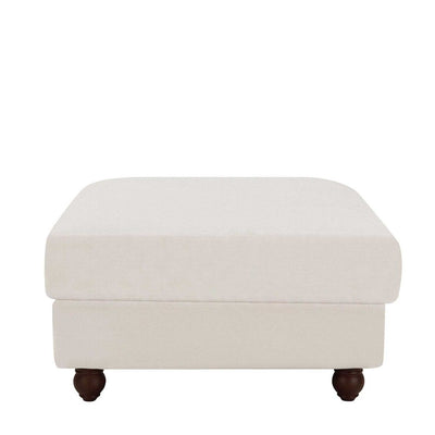 Slip Cover Only - Noosa Hamptons Ottoman Natural Stripe