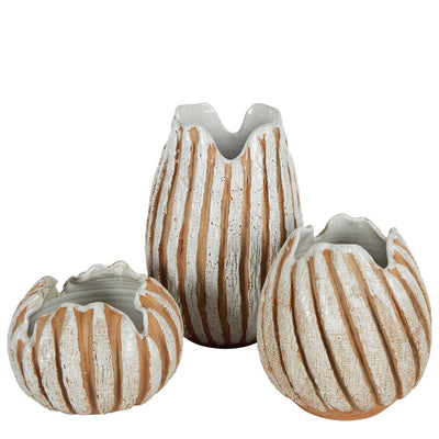 Ova Ceramic Vase Small Natural