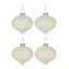 Blanc Boxed Set of 4 Baubles