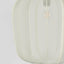 PUMPKIN CEILING PENDANT LARGE IVORY with Black Cord Drop