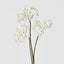 Mini Hydrangea Spray With 3 Heads White