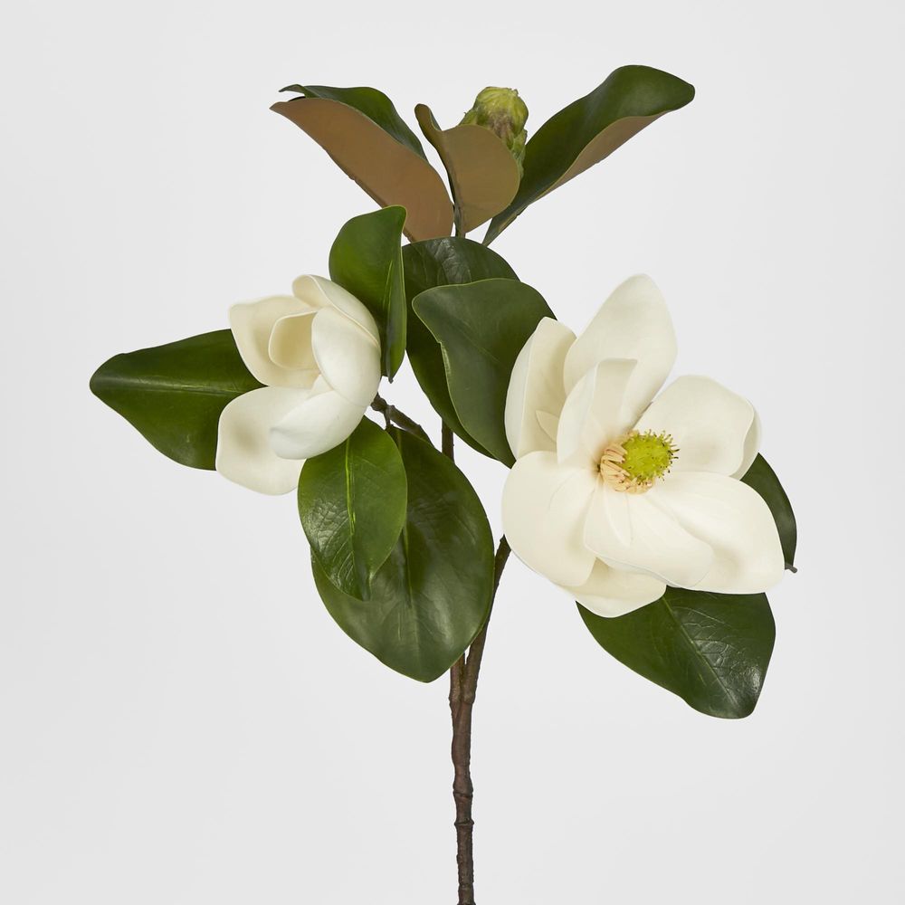 Artificial Double Head Magnolia With Bud