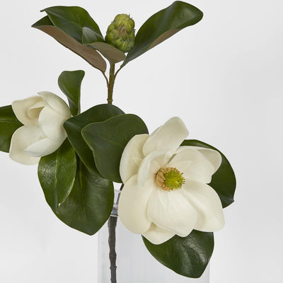 Artificial Double Head Magnolia With Bud