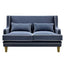 Bondi Hamptons 2.5 Seat Sofa Navy W/White Piping