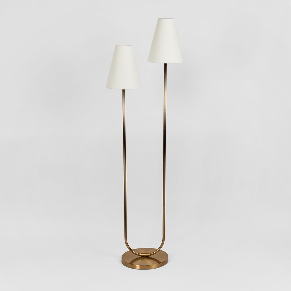 Aspen Floor Lamp Antique Brass