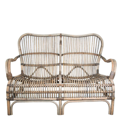 Seville Rattan Two Seater Kubu Grey